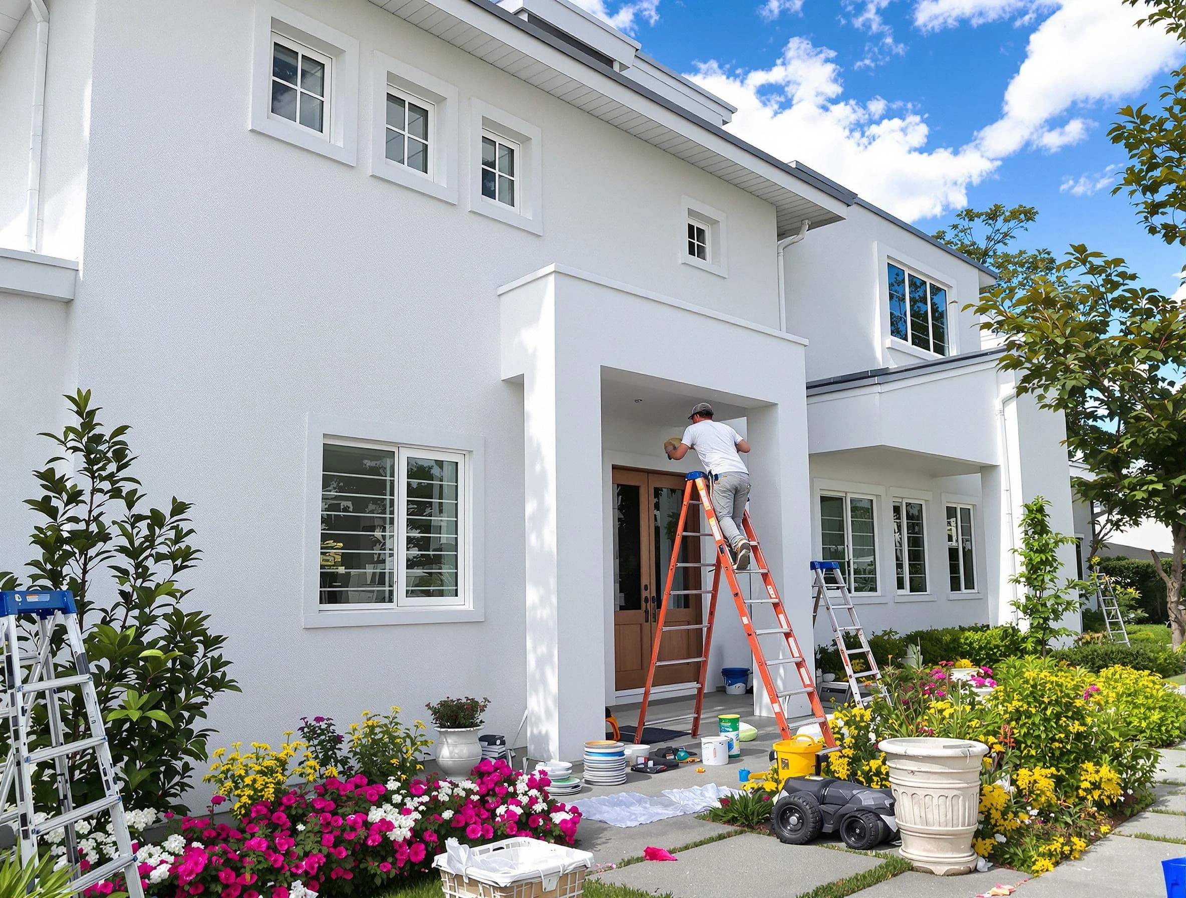 Beachwood House Painters team delivering a fresh exterior coat in Beachwood, OH